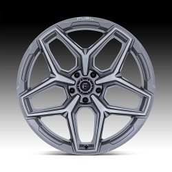 Fuel Flux FC854AX 5-Lug Brushed Platinum Custom Truck Wheels 3